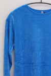 BASERANGE OMO LONG SLEEVE TEE French BAS-TTOL-VE-AU25-ZINN BLUE
